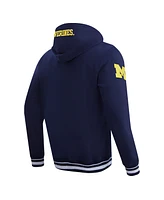 Pro Standard Men's Navy Michigan Wolverines Script Tail Pullover Hoodie