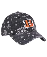 New Era Women's Black Cincinnati Bengals Paisley 9Twenty Adjustable Hat