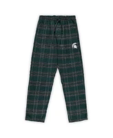 Profile Men's Green Michigan State Spartans Big Tall 2-Pack T-Shirt Flannel Pants Set