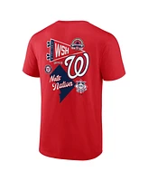 Fanatics Branded Men's Red Washington Nationals Split Zone T-Shirt