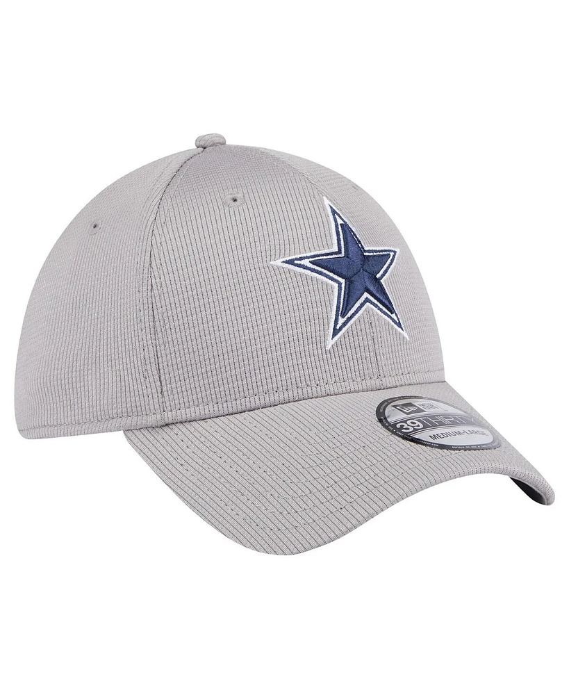 New Era Men's Gray Dallas Cowboys Active 39Thirty Flex Hat