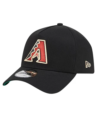 New Era Men's Black Arizona Diamondbacks Team Color A-Frame 9Forty Adjustable Hat