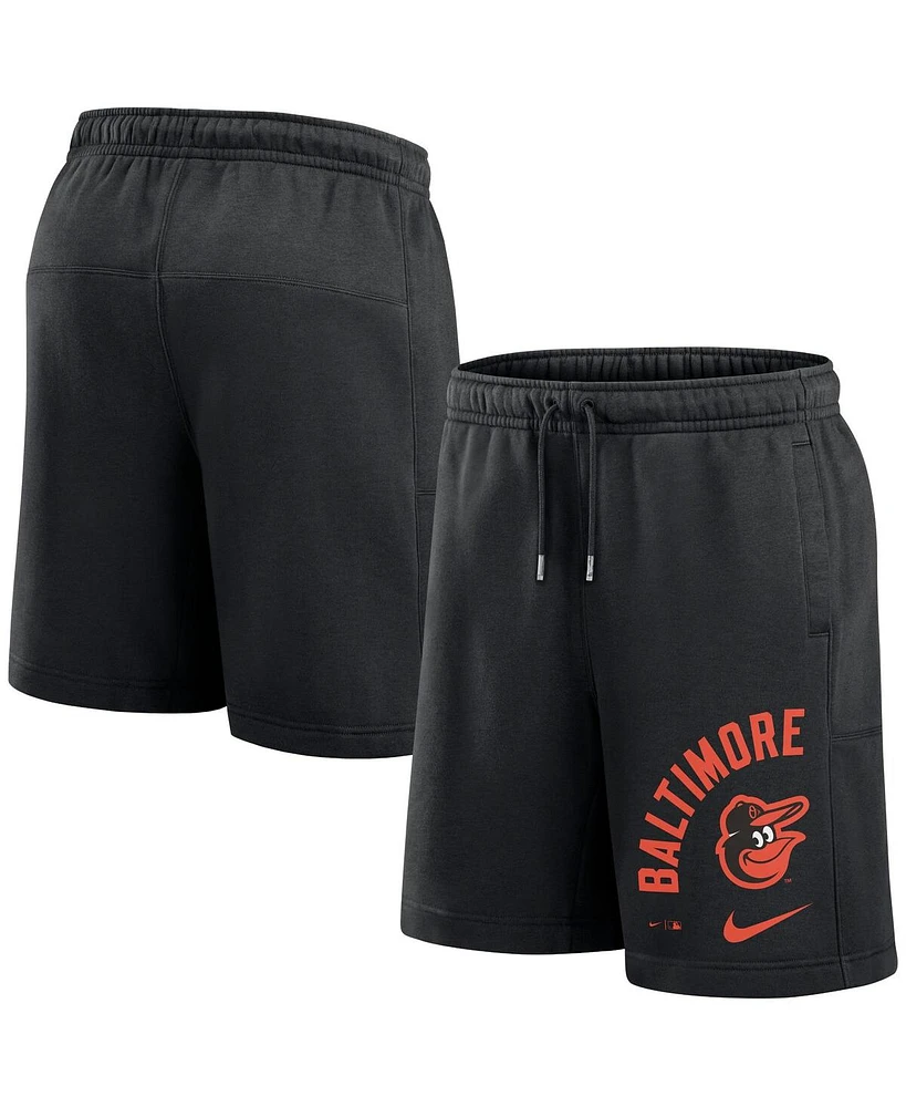 Nike Men's Black Baltimore Orioles Arched Kicker Shorts