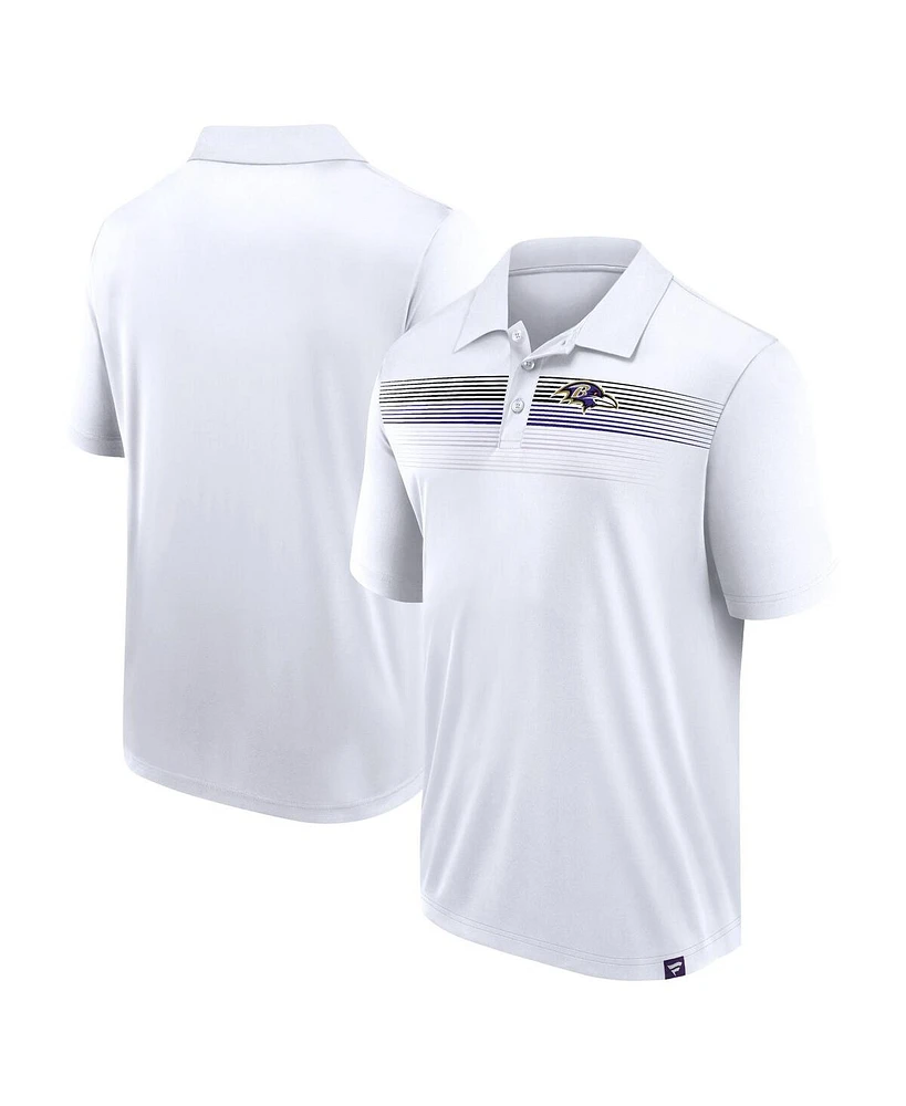 Fanatics Branded Men's White Baltimore Ravens Victory For Us Interlock Polo