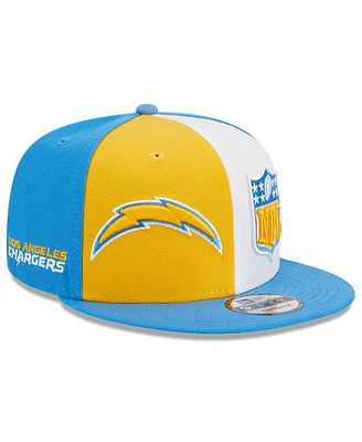 New Era Men's Gold/Powder Blue Los Angeles Chargers 2023 Sideline 9Fifty Snapback Hat