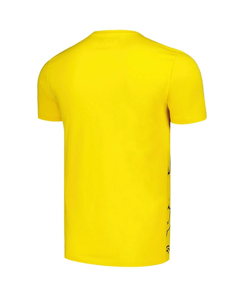 Freeze Max Unisex Yellow Looney Tunes Taz Outline T-Shirt