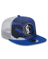 New Era Men's Blue Dallas Mavericks Court Sport Speckle 9fifty Snapback Hat