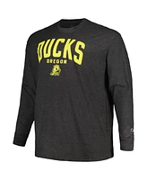 Champion Men's Charcoal Oregon Ducks Big Tall Arch Long Sleeve T-Shirt