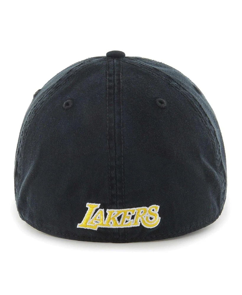 47 Brand Men's Black Los Angeles Lakers Classic Franchise Fitted Hat