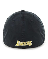 47 Brand Men's Black Los Angeles Lakers Classic Franchise Fitted Hat