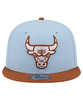 New Era Men's Light Blue/ Chicago Bulls 2-Tone Color Pack 9fifty Snapback Hat