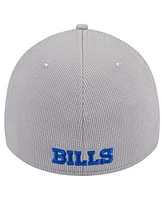 New Era Men's Gray Buffalo Bills Active 39thirty Flex Hat