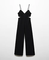 Mango Women's Side Slits Detail Strap Jumpsuit