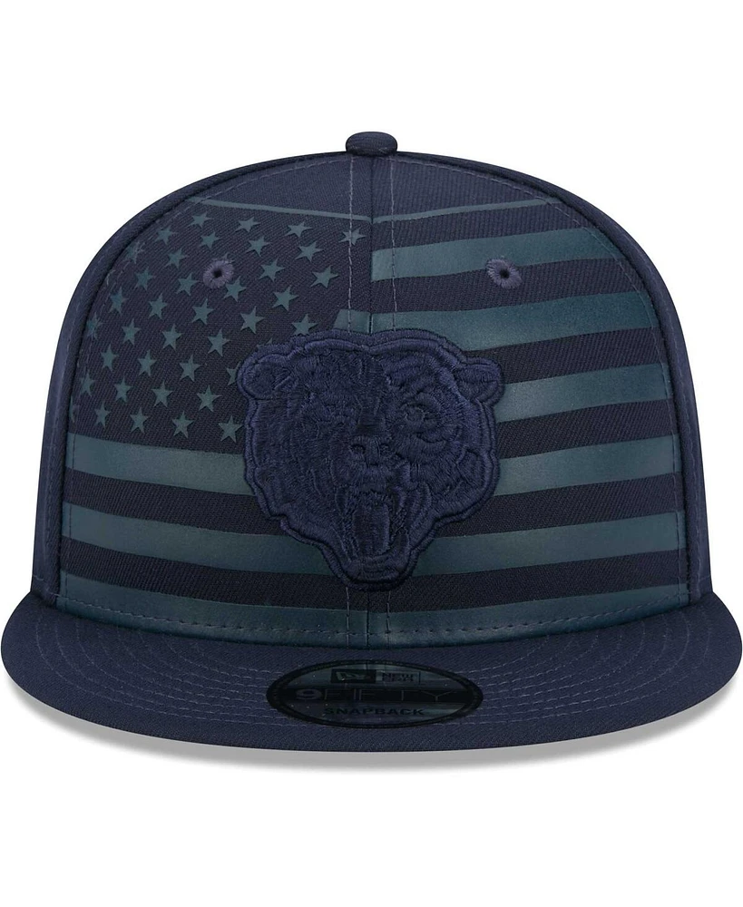New Era Men's Navy Chicago Bears Independent 9Fifty Snapback Hat