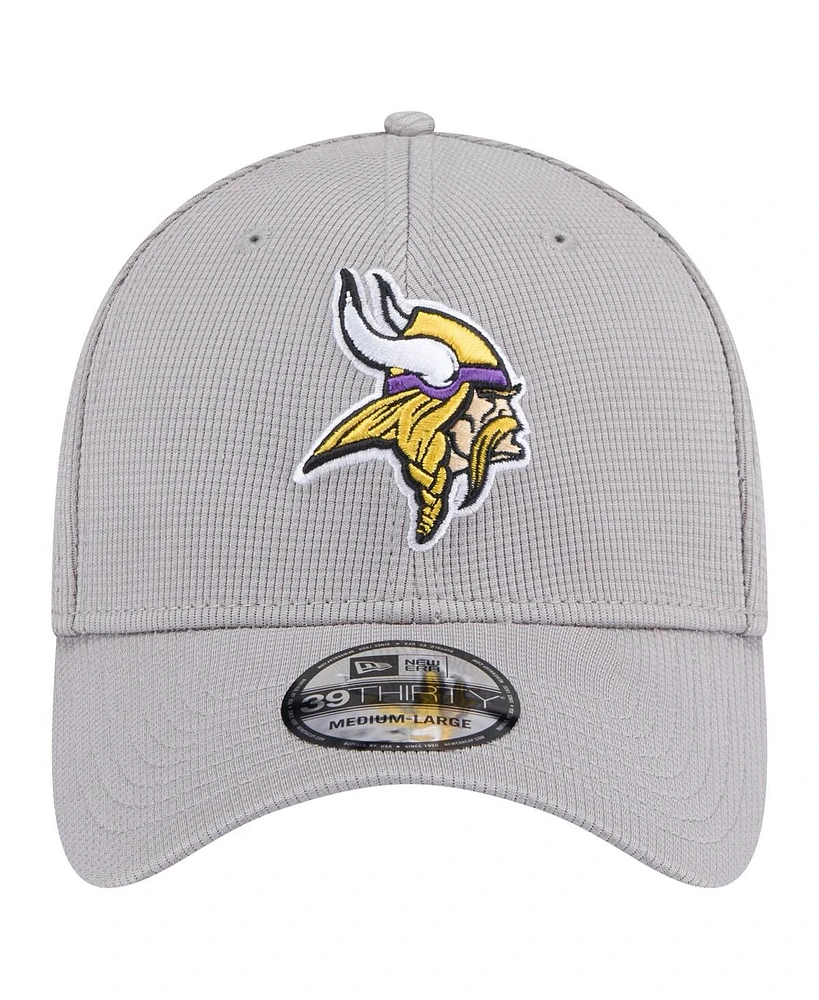 New Era Men's Gray Minnesota Vikings Active 39Thirty Flex Hat