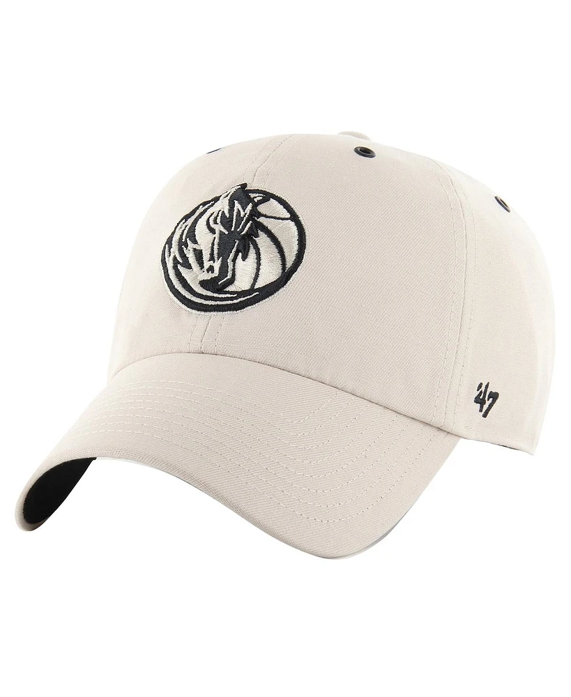 47 Brand Men's Cream Dallas Mavericks Lunar Clean Up Adjustable Hat