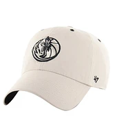 47 Brand Men's Cream Dallas Mavericks Lunar Clean Up Adjustable Hat
