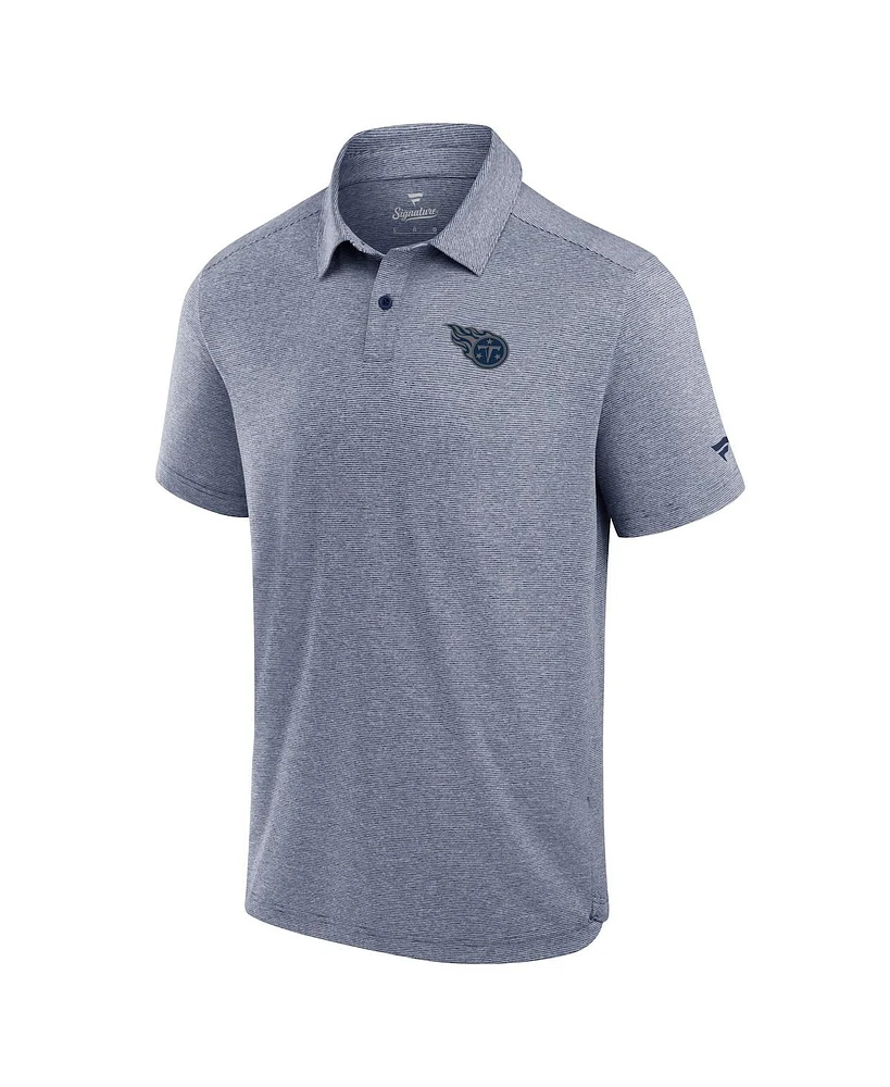 Fanatics Signature Men's Navy Tennessee Titans Front Office Tech Polo Shirt