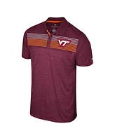 Colosseum Men's Maroon Virginia Tech Hokies Langmore Polo