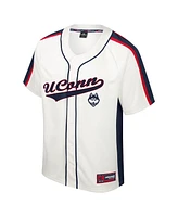 Colosseum Men's Cream Uconn Huskies Ruth Button-Up Baseball Jersey