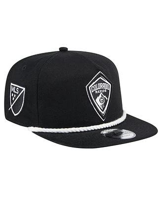 New Era Men's Black Colorado Rapids 2024 Kick Off Collection Golfer Snapback Hat