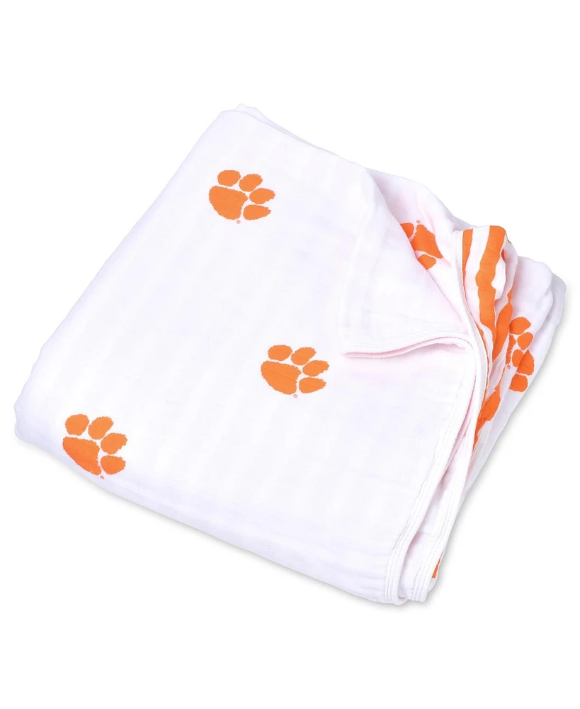 Three Little Anchors Infant Clemson Tigers 47" x 47" Muslin 4-Layer Blanket