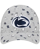 New Era Toddler Heather Gray Penn State Nittany Lions Allover Print Critter 9Forty Flex Hat