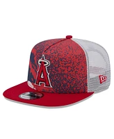 New Era Men's Red Los Angeles Angels Court Sport 9Fifty Snapback Hat