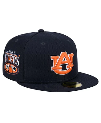 New Era Men's Navy Auburn Tigers Throwback 59Fifty Fitted Hat
