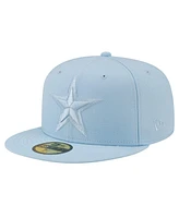 New Era Men's Light Blue Dallas Cowboys Color Pack 59Fifty Fitted Hat