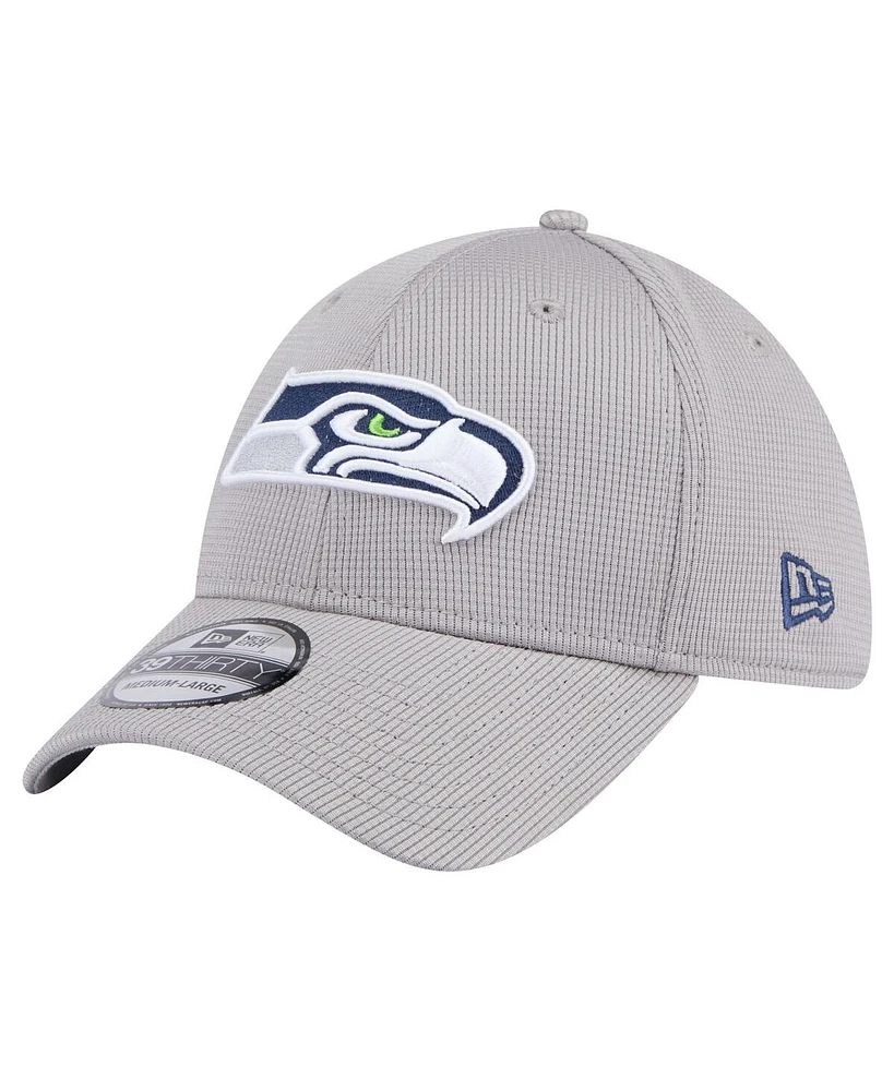 New Era Men's Gray Seattle Seahawks Active 39Thirty Flex Hat