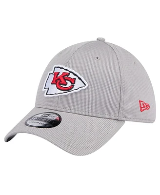New Era Men's Gray Kansas City Chiefs Active 39Thirty Flex Hat