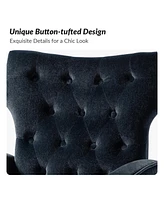 Modern Tufted Back Velvet Accent Chair for Living Room Bedroom