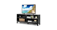 Slickblue 58 Inch Modern Entertainment Media Center Wood Tv Stand