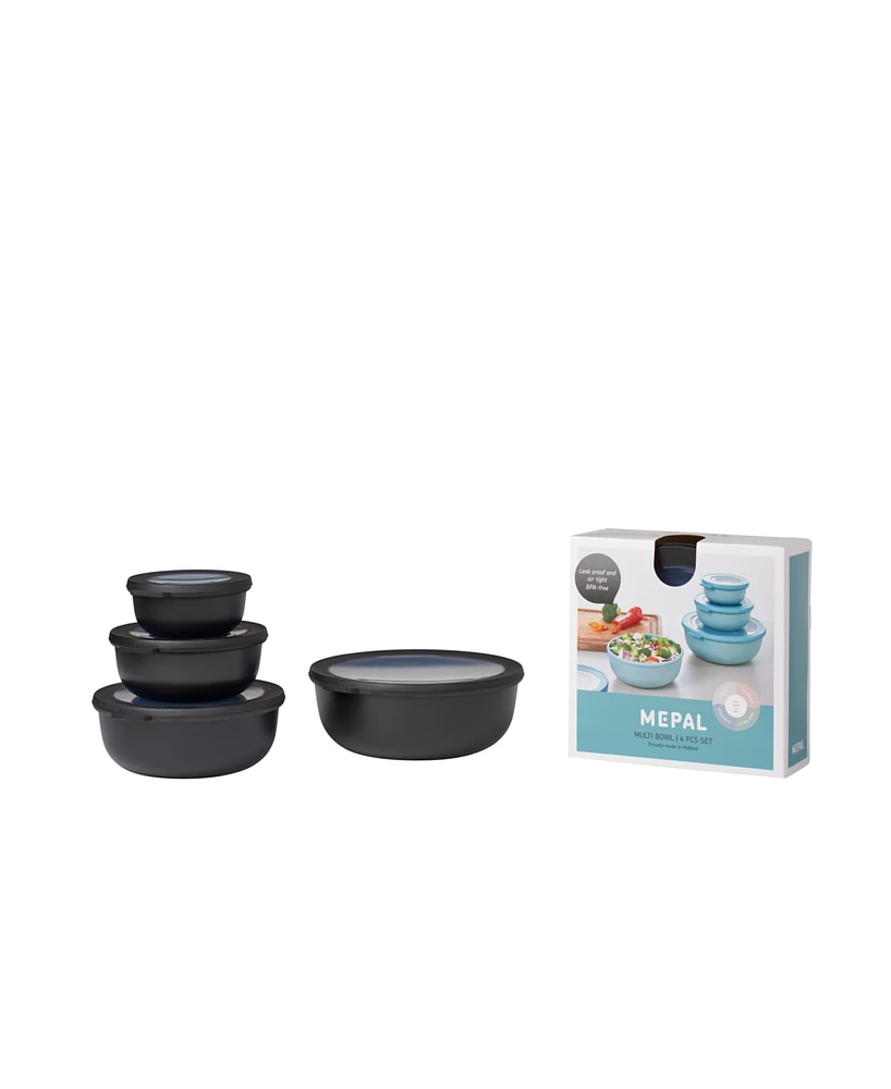 Mepal Cirqula 4Pc. Round Shallow Multi Bowl Set