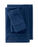 Lands' End 400 Thread Count Premium Supima Cotton No Iron Sateen Fitted Bed Sheet