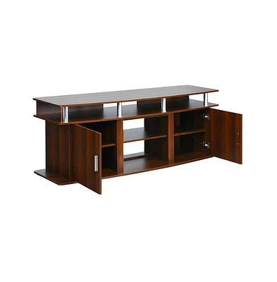 Slickblue Tv Entertainment Console Center with 2 Cabinets