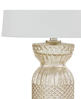 510 Design Textured Glass and Acrylic Base Table Lamp