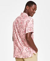 Club Room Men's Medallion-Print Camp-Collar Resort Shirt, Created for Macy's