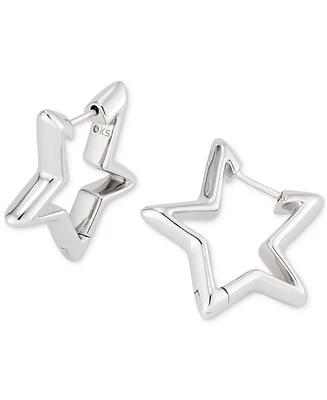Kendra Scott 14k Gold-Plated Small Star Huggie Hoop Earrings, 0.88"