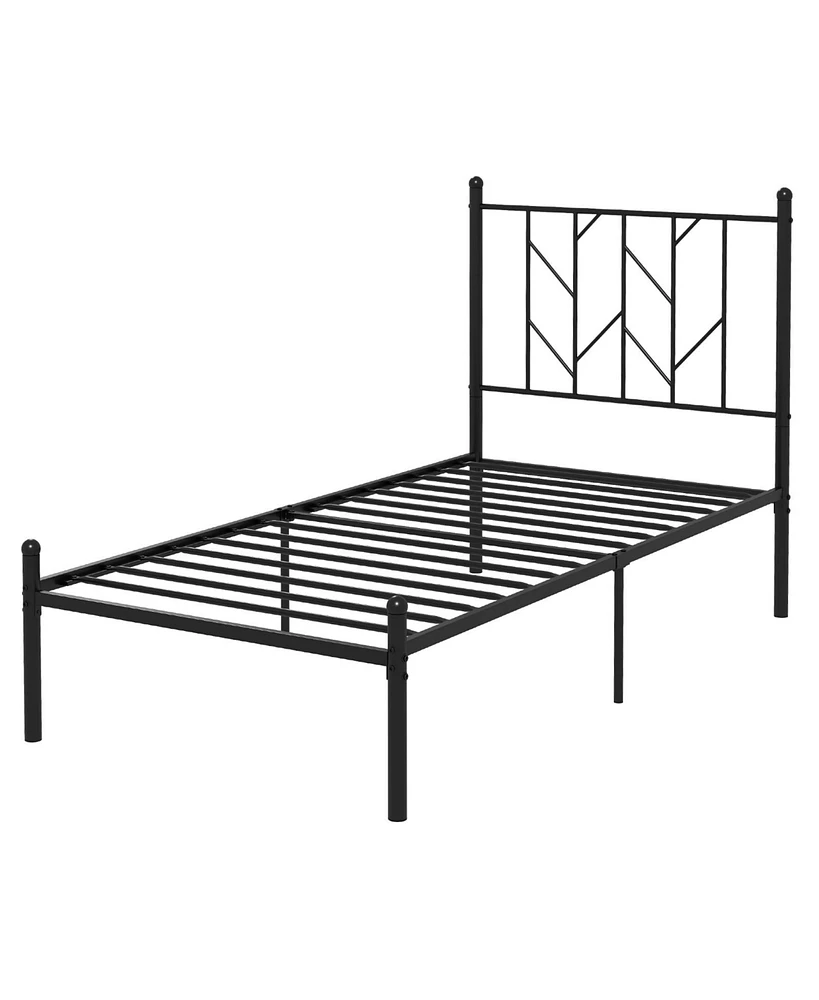 Slickblue Platform Bed Frame with Sturdy Metal Slat Support