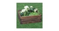 Slickblue Square Raised Garden Bed Flower Vegetables Seeds Planter