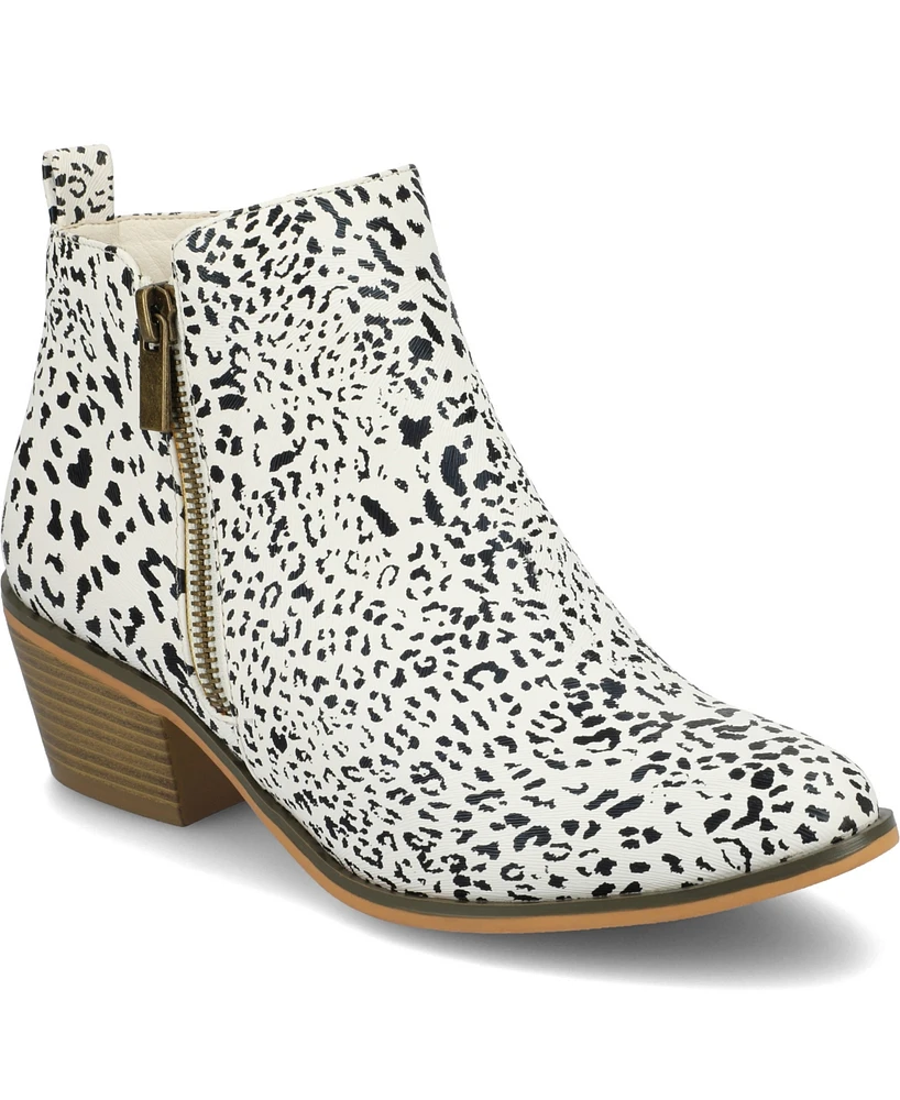 Journee Collection Women's Rebel Block Heel Bootie