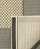 Safavieh Courtyard CY7987 Gray and Cream 7'10" x 7'10" Sisal Weave Square Outdoor Area Rug