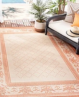 Safavieh Courtyard CY0901 Natural and Terra 6'7" x 9'6" Outdoor Area Rug