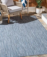 Safavieh Courtyard CY8022 Navy and Gray 8' x 11' Sisal Weave Outdoor Area Rug