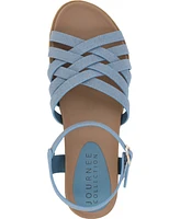 Journee Collection Women's Kimmie Strappy Flat Sandals