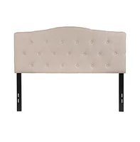 Arched Full Button Tufted Upholstered Headboard