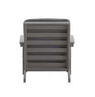 Riviera All-Weather Poly Resin Wood Adirondack Style Deep Seat Patio Club Chair With Cushions
