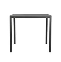 Tristan All-Weather Indoor/Outdoor Square Patio Dining Table For 4 With Steel Frame And Poly Resin Slatted Top